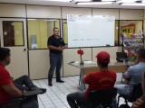 PRESIDENTE DO SINDBOMBEIROS MINISTRA PALESTRA AOS BOMBEIROS CIVIS NO RN